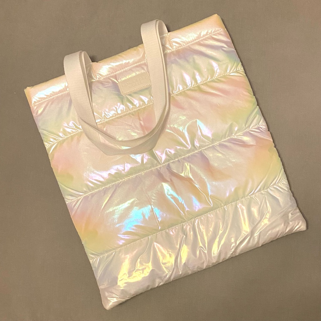 Nwt Bath & Body Works White Shimmer Tote